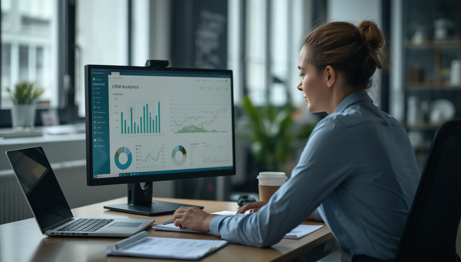 AI-powered CRM automating business reporting